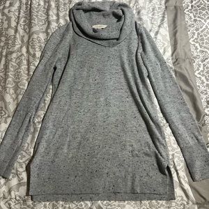 Loft cowl neck tunic sweater